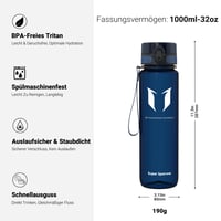Športová fľaša Super Sparrow Tritan – športová fľaša bez obsahu BPA na bicyklovanie, fitnes a outdoorové aktivity, 350 ml / 500 ml / 750 ml 3