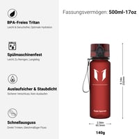 Športová fľaša Super Sparrow Tritan – BPA-free fľaša na bicyklovanie, fitness a outdoorové aktivity, 350 ml / 500 ml / 750 ml 3