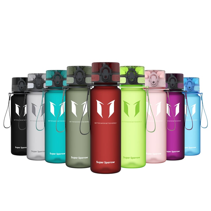 Športová fľaša Super Sparrow Tritan – BPA-free fľaša na bicyklovanie, fitness a outdoorové aktivity, 350 ml / 500 ml / 750 ml