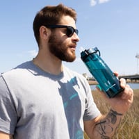 Športová fľaša na vodu Super Sparrow Tritan so slamkou 500 ml – fľaša z plastu bez BPA, nepriepustná 5