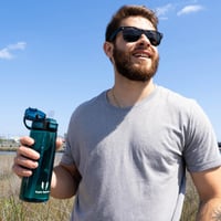 Športová fľaša Super Sparrow Tritan so slamkou, 1000 ml, modrá – použitý kus (stav: pozri 2. obrázok) 7