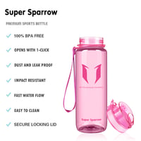 Sticlă de apă Super Sparrow Tritan 500 ml - Recipient fără BPA pentru sport, drumeții, școală și birou 2