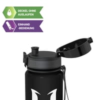 Športová fľaša Super Sparrow Tritan 1000 ml, bez obsahu BPA, nepriepustná, ľahká, vhodná do umývačky riadu, vyklápacie viečko, na bicykel, fitness, turistiku 2