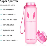 Športová fľaša Super Sparrow Tritan, bez obsahu BPA – 1000 ml 2