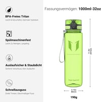 Športová fľaša Super Sparrow Tritan, bez obsahu BPA - 1000 ml 3