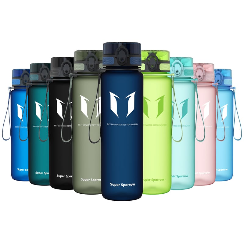 Športová fľaša Super Sparrow Tritan bez obsahu BPA – 1000 ml
