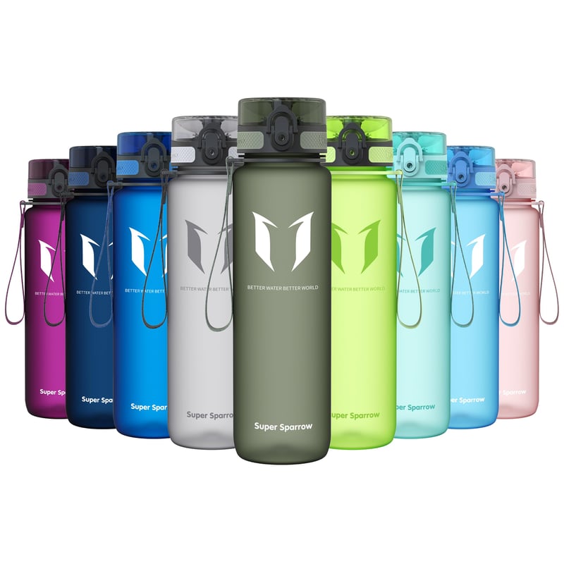 Športová fľaša Super Sparrow Tritan bez obsahu BPA – 1000 ml
