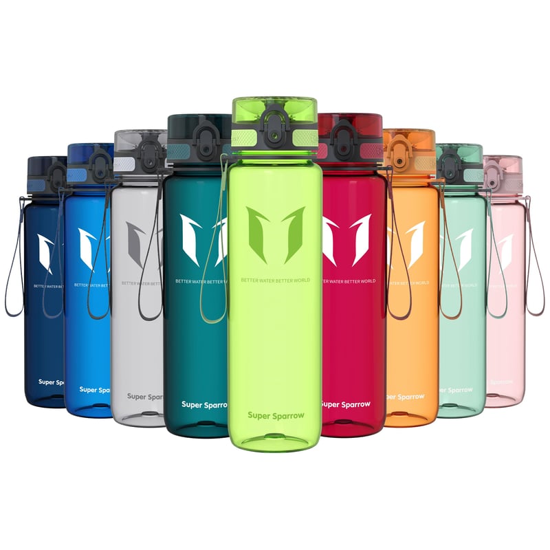 Športová fľaša Super Sparrow Tritan, bez obsahu BPA - 1000 ml