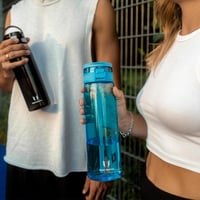 Sticlă sport Super Sparrow Tritan cu pai - Bidon de apă de 1 litru pentru antrenament și activități în aer liber 4