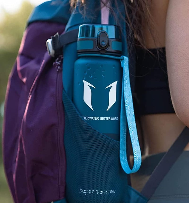 Super Sparrow Tritan Ivópalack 350-1000ml BPA-mentes Sportpalack Kerékpár Fitness Szabadidő - 750 ml, Sea Glass.