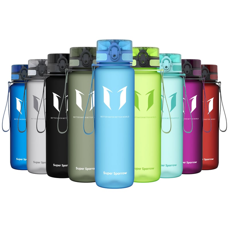 Športová fľaša Super Sparrow Tritan, bez BPA - 1000 ml, námornícka modrá