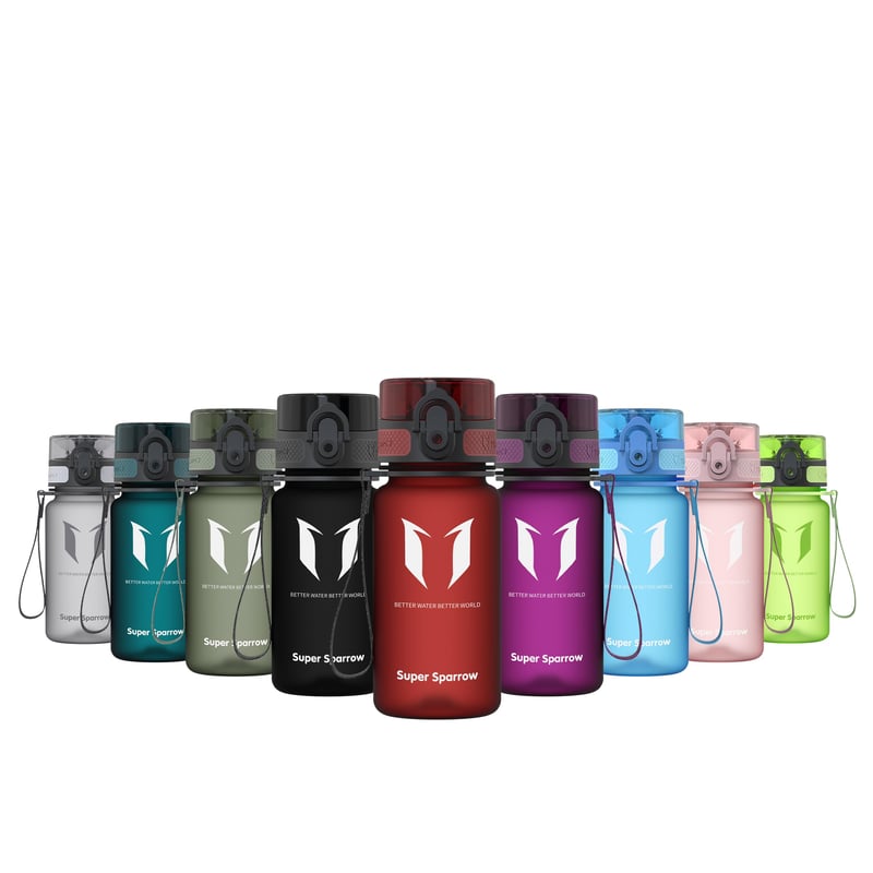 Športová fľaša Super Sparrow Tritan bez obsahu BPA – Imperial Red – 350 ml