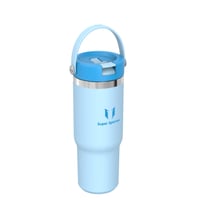 Nerezová termoska na pitie Super Sparrow Twistpath s viečkom so slamkou Flex – 900 ml – bez BPA, nepriepustná, kompatibilná s držiakom na poháre v aute 2