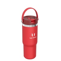 Nerezová termoska na pitie Super Sparrow Twistpath s viečkom so slamkou Flex – 900 ml – bez obsahu BPA, nepriepustná, kompatibilná s držiakmi na nápoje v aute 2