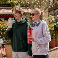 Nerezová termoska na pitie Super Sparrow Twistpath s viečkom so slamkou Flex – 900 ml – bez obsahu BPA, nepriepustná, kompatibilná s držiakmi na nápoje v aute 6