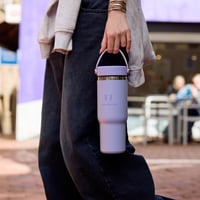 Termos din oțel inoxidabil Super Sparrow Twistpath cu capac și pai flexibil, 620 ml, fără BPA, compatibil cu suportul de pahar auto 5