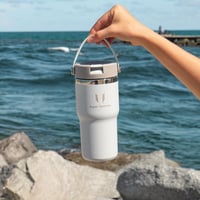 Nerezová termoska Super Sparrow Twistpath s viečkom so slamkou Flex – 900 ml, bez BPA, nepriepustná, vhodná do držiaka na poháre v aute 5