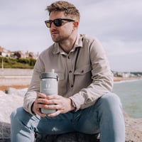Nerezová termoska Super Sparrow Twistpath s viečkom s ohybnou slamkou – 620 ml – bez obsahu BPA, nepriepustná, vhodná do držiaka v aute 7
