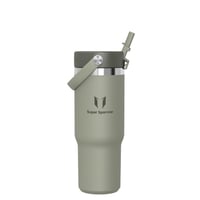 Nerezová termoska Super Sparrow Twistpath s vekom s ohybnou slamkou – 900 ml – bez obsahu BPA, nepriepustná, vhodná do držiaka v aute 1