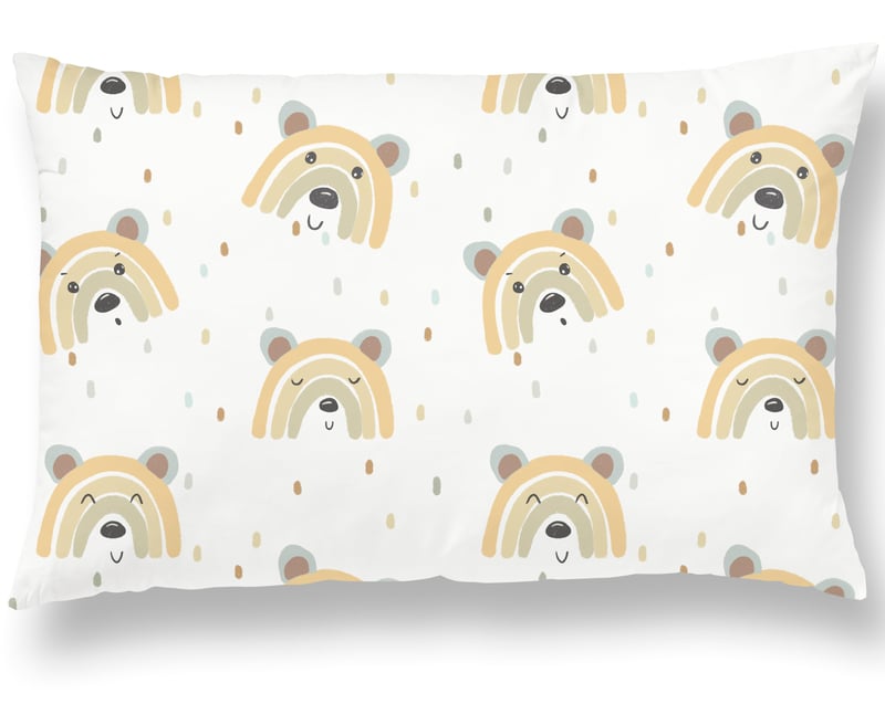 Detský vankúš SUPERBE BEBE s bavlnenou obliečkou 33x45 cm – mäkký hypoalergénny vankúš pre deti od 1 do 3 rokov – ideálny do postieľky, na cestovanie aj na popoludňajší spánok