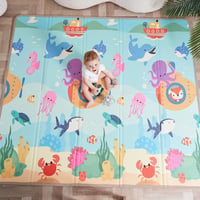 SUPERBE BEBE XXL Játszószőnyeg 180x200cm - Vízálló Habszőnyeg Babáknak 1