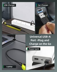 Superer 5V USB-A nabíjací kábel pre holiaci strojček Philips OneBlade 360 QP2824 – kompatibilný náhradný kábel 5