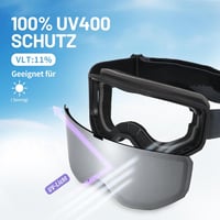 Supertrip síszemüveg napszemüveges felhasználóknak, anti-fog hengeres lencse, UV400 védelem, sisak kompatibilis 3