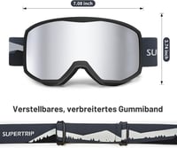 Supertrip síszemüveg napszemüveges felhasználóknak, anti-fog hengeres lencse, UV400 védelem, sisak kompatibilis 6