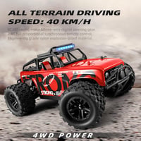SupKonXi Távirányítós Autó 1:18 - 40 km/h Sebesség, 4WD Terepjáró Monster Truck, 2 Akkumulátor 60 Perc Játékidő, Gyerekeknek és Tiniknek, Pi 2