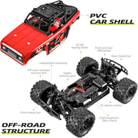 SupKonXi Távirányítós Autó 1:18 - 40 km/h Sebesség, 4WD Terepjáró Monster Truck, 2 Akkumulátor 60 Perc Játékidő, Gyerekeknek és Tiniknek, Pi 4
