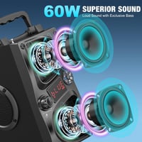 SUPNIU Bluetooth Hangszóró Kettős Mikrofonnal Vezeték Nélküli 2