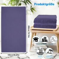 SUPRBIRD Osuška 100x200 cm XXL veľkosť, saunový uterák z mikrovlákna na cestovanie, pláž a šport, super absorpčný a mäkký 2