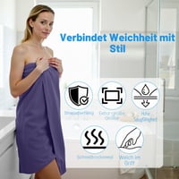 SUPRBIRD Osuška 100x200 cm XXL veľkosť, saunový uterák z mikrovlákna na cestovanie, pláž a šport, super absorpčný a mäkký 3