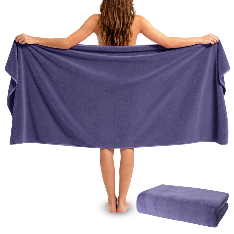 SUPRBIRD Osuška 100x200 cm XXL veľkosť, saunový uterák z mikrovlákna na cestovanie, pláž a šport, super absorpčný a mäkký