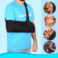 supregear Könnyű Állítható Váll Rögzítő Immobilizáló Pólya Bal Jobb Kar Rotátor Mandzsetta Támogatás S-es méret 8