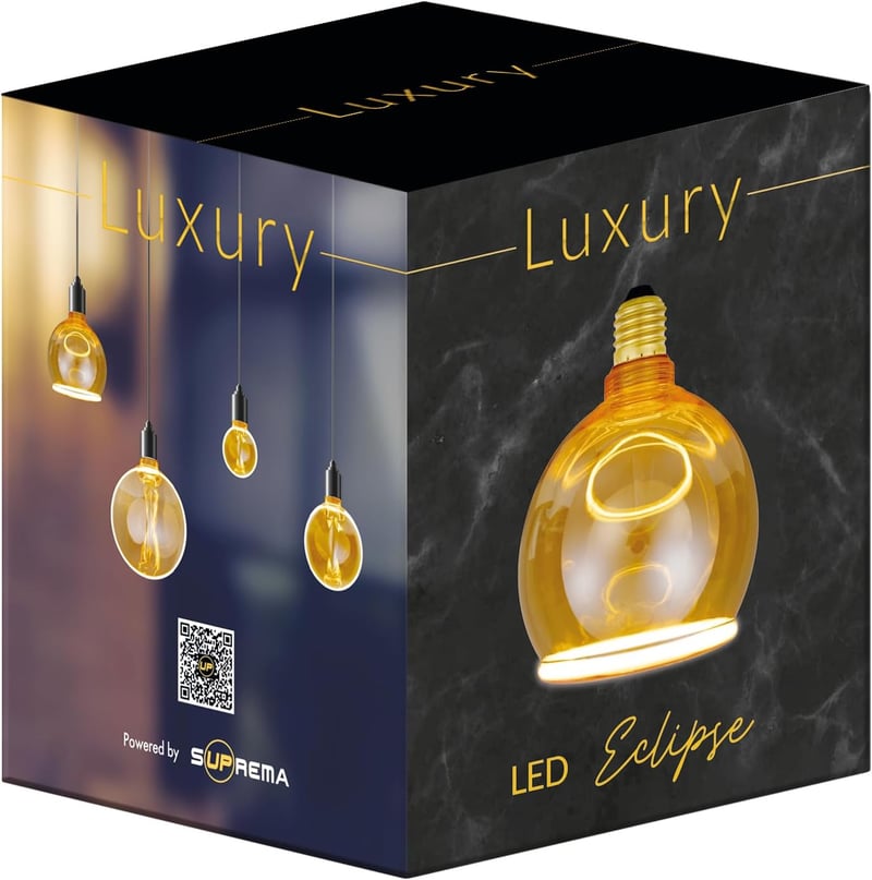 Suprema E27 4W Amber LED Gyűrű Izzó Meleg Fehér 1800K 125mm