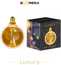 Suprema E27 4W Amber LED Gyűrű Izzó Meleg Fehér 1800K 130mm 3