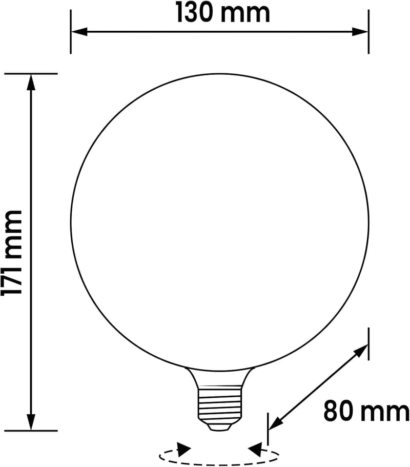 Suprema E27 4W Amber LED Gyűrű Izzó Meleg Fehér 1800K 130mm