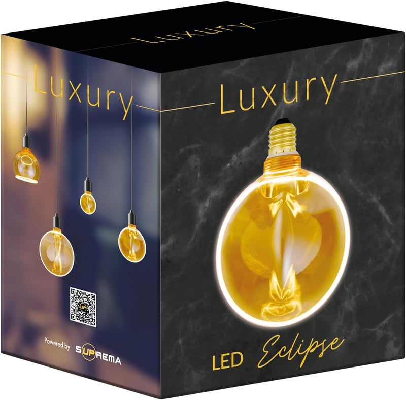 Suprema E27 4W Amber LED Gyűrű Izzó Meleg Fehér 1800K 130mm