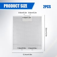 SUPRROW 2db Alumínium Zsírszűrő Páraelszívóhoz 320x260x9mm Fém Hálós 2