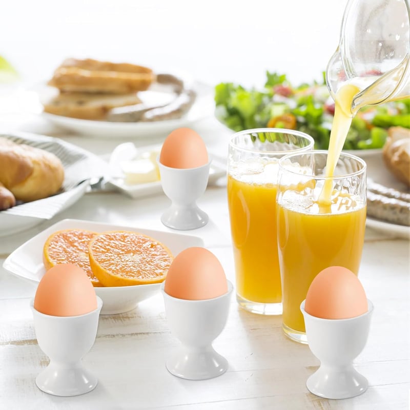 SUPRROW 6 darabos porcelán tojástartó szett fehér
