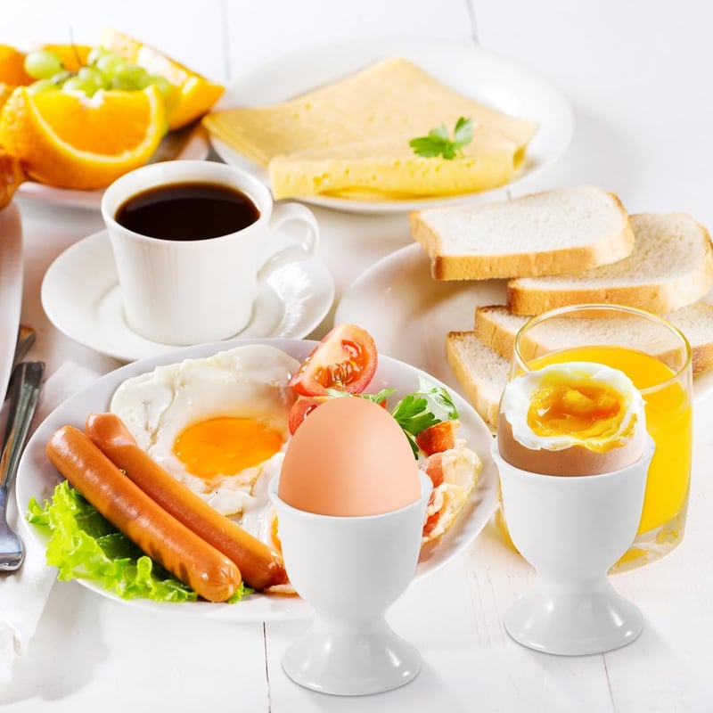 SUPRROW 6 darabos porcelán tojástartó szett fehér