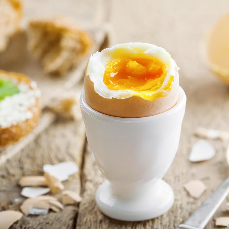 SUPRROW 6 darabos porcelán tojástartó szett fehér