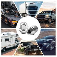 SUPRROW 8db univerzális kerékanya M12x1.5 króm sapkás zárt kúpos 60° Ford Toyota 7