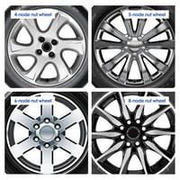 SUPRROW 8db univerzális kerékanya M12x1.5 króm sapkás zárt kúpos 60° Ford Toyota 5
