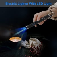 SUPRUS elektromos ívgyújtó USB-s töltéssel, szélálló flamingó gyújtó LED fénnyel 7