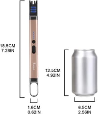 SUPRUS elektromos ívgyújtó USB-s töltéssel, szélálló flamingó gyújtó LED fénnyel 6