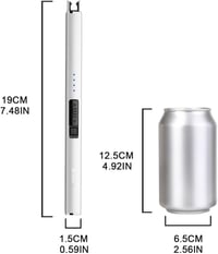 SUPRUS elektromos ívgyújtó USB-s töltéssel szélálló lángmentes ezüst 7