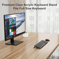 suptek Átlátszó Akril Billentyűzet Tartó Állvány Ergonomikus Gépeléshez Csúszásmentes Szilikon Borítással Irodai Asztalra 2