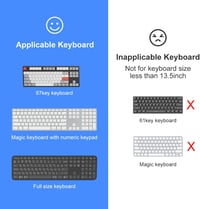 suptek Átlátszó Akril Billentyűzet Tartó Állvány Ergonomikus Gépeléshez Csúszásmentes Szilikon Borítással Irodai Asztalra 7